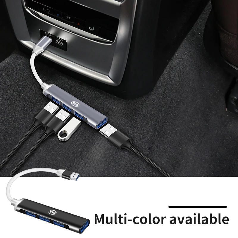 Автомобильные аксессуары 4-портовый USB-разветвитель типа C адаптер для BYD M6 G3 G5 T3 13