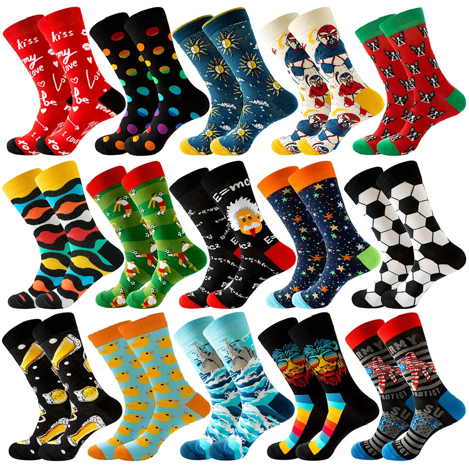 New Happy Mens Socks Women Novelty Cartoon Sock Combed Cotton Funny Men's Big Size Crew Harajuku Hip Hop Thick Long Socks
New Happy Mens Socks Women Novelty Cartoon Sock Combed Cotton Funny Men's Big Size Crew Harajuku Hip Hop Thick Long Socks