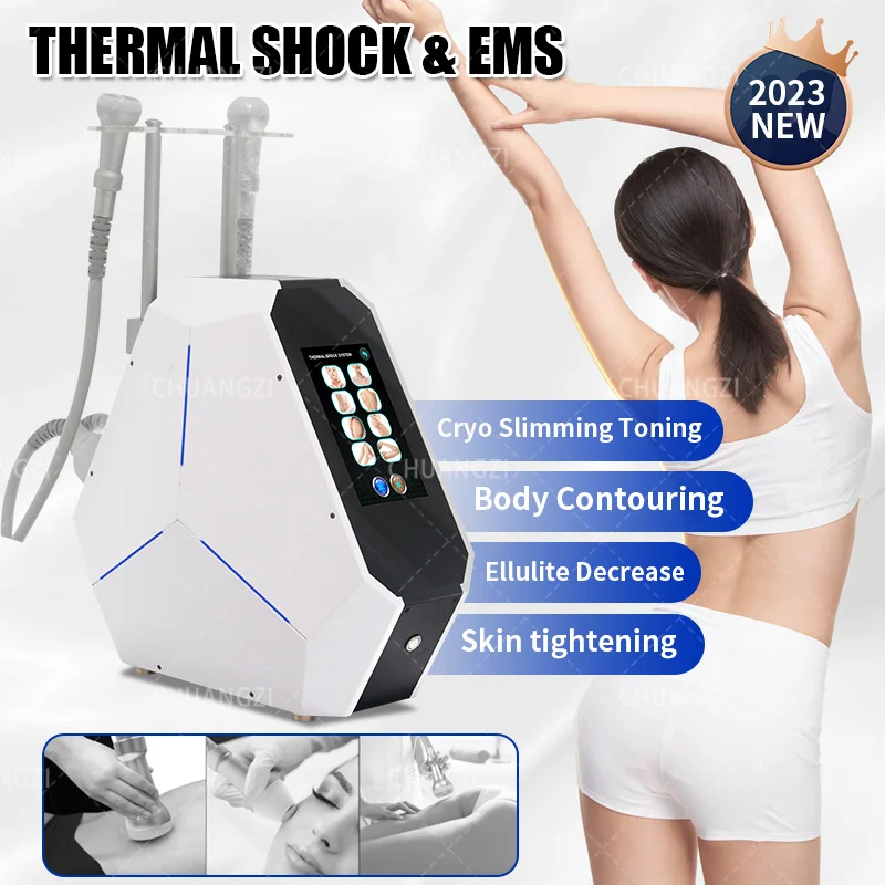 2023 2 IN 1 Tightening Thermal EMS T-shock Cryo Slimming Face Body Skin Cooling Device Professional T Shock Skin Cool Machine
2023 2 IN 1 Tightening Thermal EMS T-shock Cryo Slimming Face Body Skin Cooling Device Professional T Shock Skin Cool Machine