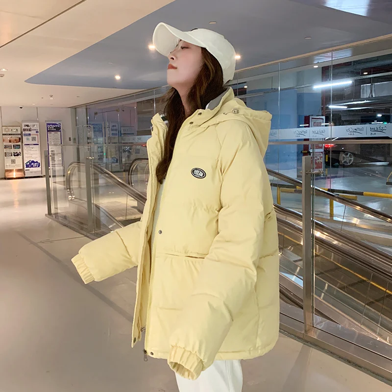 Yellow Thickened Bread Coats Short Cotton Coat Women's Korean Loose Autumn Winter Jackets Coat 2022 Woman New Parkas Jacket
Yellow Thickened Bread Coats Short Cotton Coat Women's Korean Loose Autumn Winter Jackets Coat 2022 Woman New Parkas Jacket