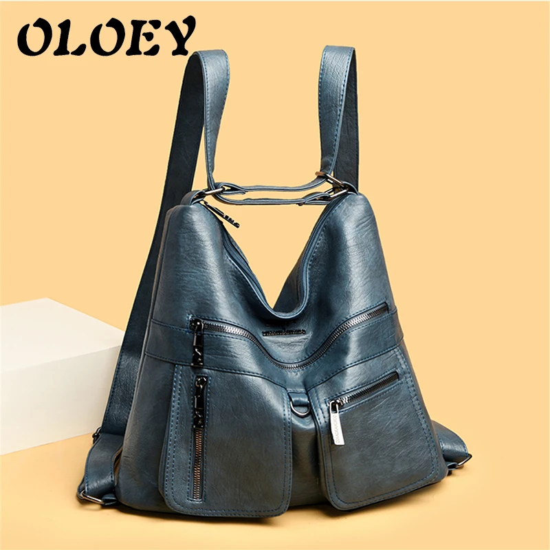 High Quality Leather Luxury Handbags Women Bags Designer Multifunction Shoulder Bags for Women Travel Back Pack Bolsa Feminina
High Quality Leather Luxury Handbags Women Bags Designer Multifunction Shoulder Bags for Women Travel Back Pack Bolsa Feminina