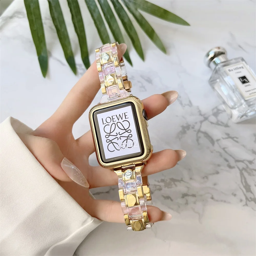 Ремешок для Apple Watch Band Series SE 7 6 5 4 3 38 41 45 40 мм 42 мм 44 мм, прозрачный браслет для Iwatch, аксессуары для часов
Ремешок для Apple Watch Band Series SE 7 6 5 4 3 38 41 45 40 мм 42 мм 44 мм, прозрачный браслет для Iwatch, аксессуары для часов