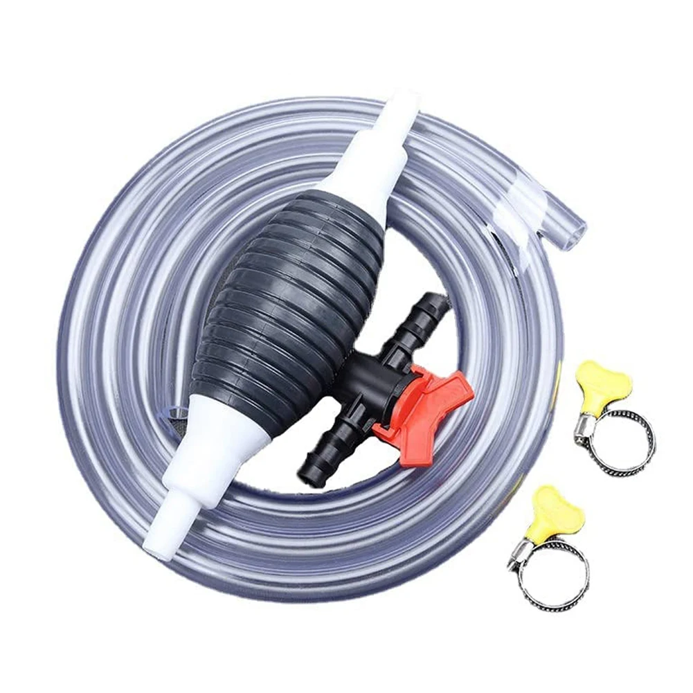 Multifunction Liquid Sucker Pump, Manual Fuel Transfer Pump Gasoline Siphon Hose, Portable Siphon Pump(3Meter)
Multifunction Liquid Sucker Pump, Manual Fuel Transfer Pump Gasoline Siphon Hose, Portable Siphon Pump(3Meter)