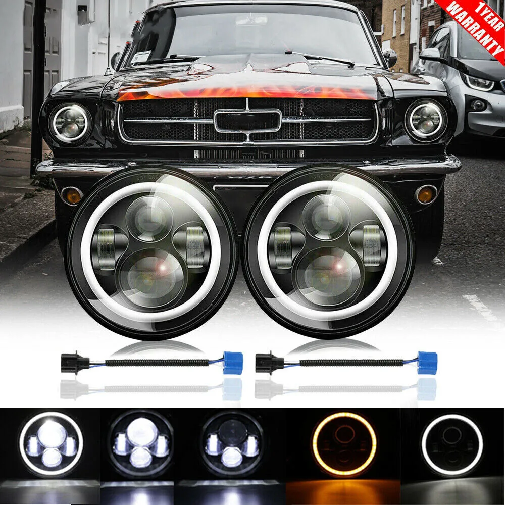 Motorcycle Round LED Headlight 7 Inch Compatible Rod Street Bike Bob Softail Custom Super Bright Front Head Lamp
Motorcycle Round LED Headlight 7 Inch Compatible Rod Street Bike Bob Softail Custom Super Bright Front Head Lamp