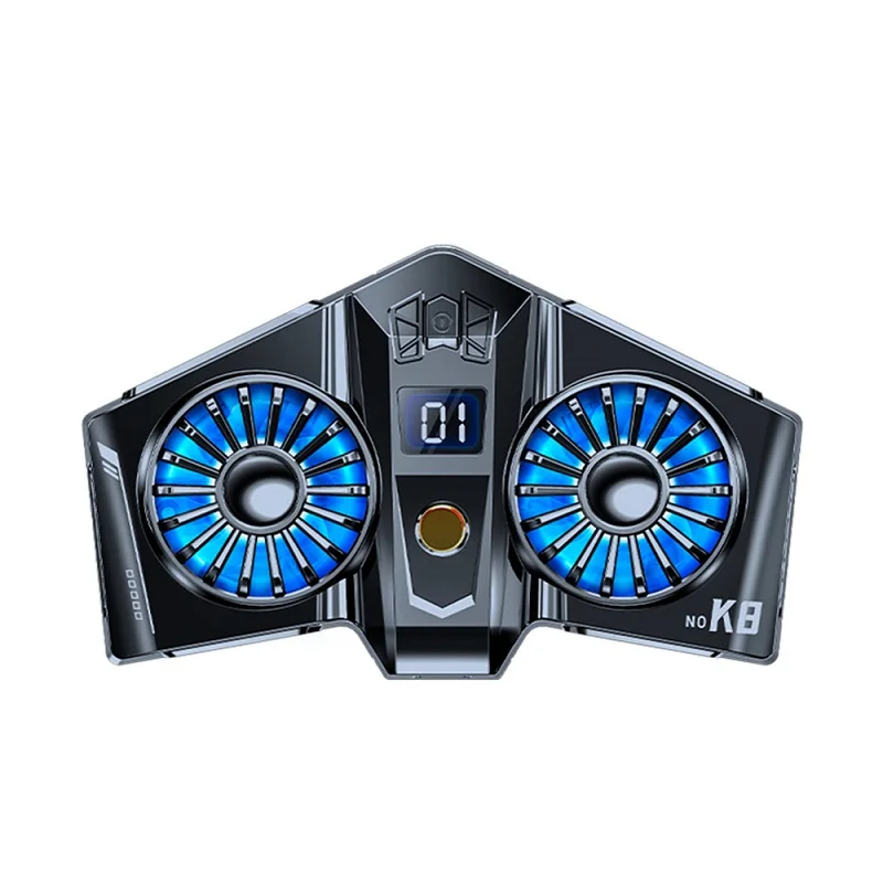 K8/K8A Game Cooler for PUBG Mobile Phone Radiator Back Clip Temperature Display Dual Fast Cooling Fans for Live Broadcast Gaming
K8/K8A Game Cooler for PUBG Mobile Phone Radiator Back Clip Temperature Display Dual Fast Cooling Fans for Live Broadcast Gaming