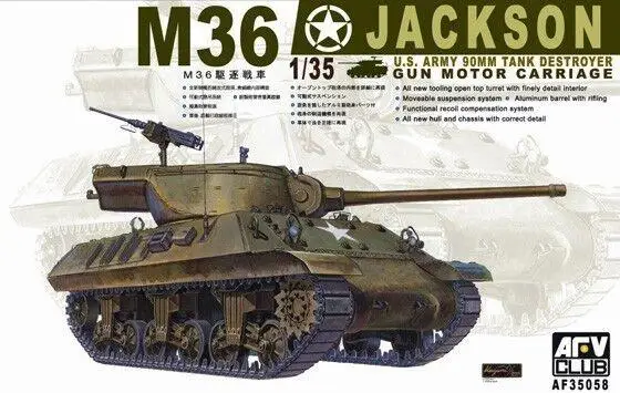 AFV Club масштаб 1/35 AF35058 Второй мировой войны M36 Джексон 90 мм Танк Разрушитель пистолет мотор Набор искусственных элементов
AFV Club масштаб 1/35 AF35058 Второй мировой войны M36 Джексон 90 мм Танк Разрушитель пистолет мотор Набор искусственных элементов