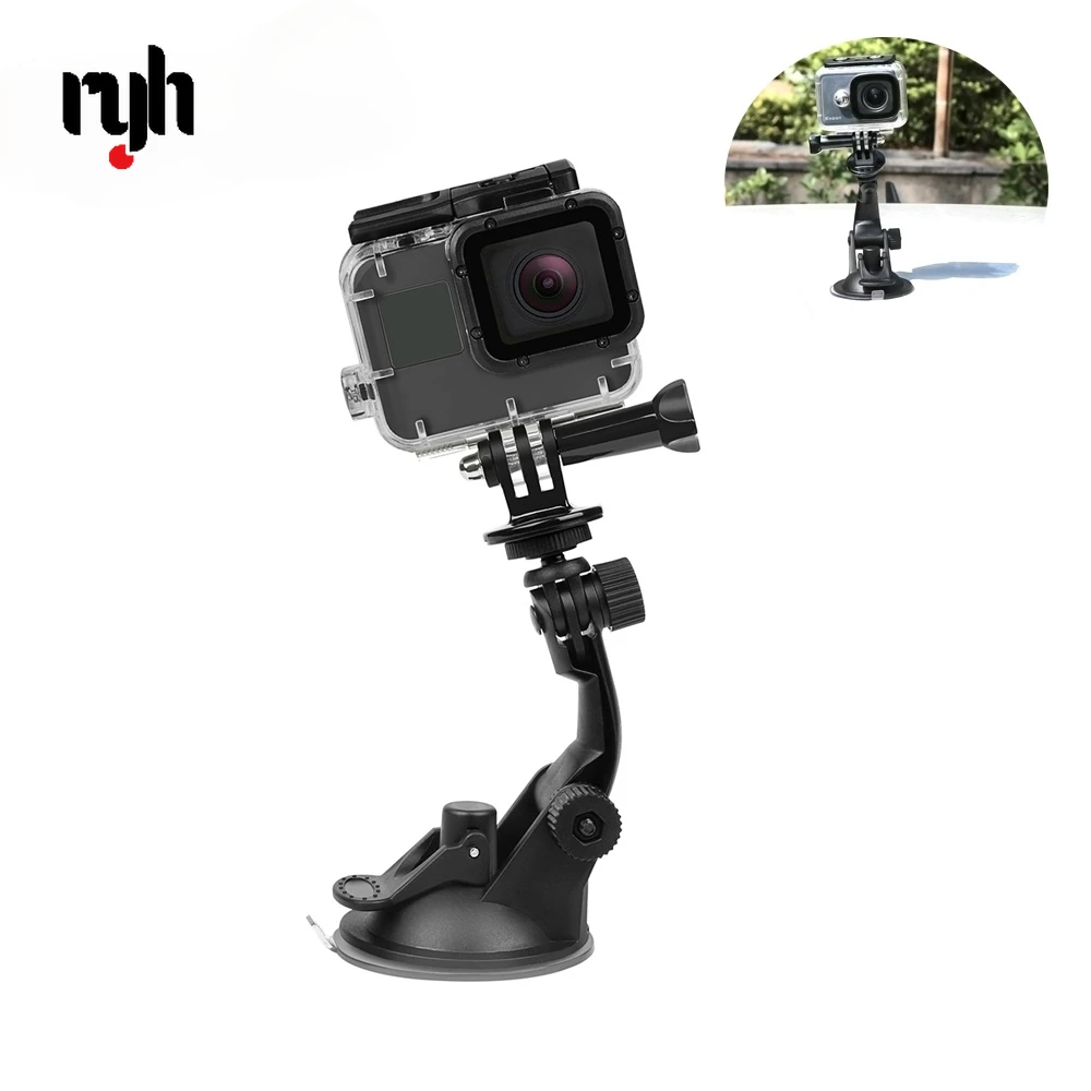 

7CM Suction Cup for Gopro Hero 9 8 7 6 5 Black OSMO SJ4000 Xiaomi Yi 4K Mijia 4 k H9 with Tripod Adapter Go Pro Sports Accessory