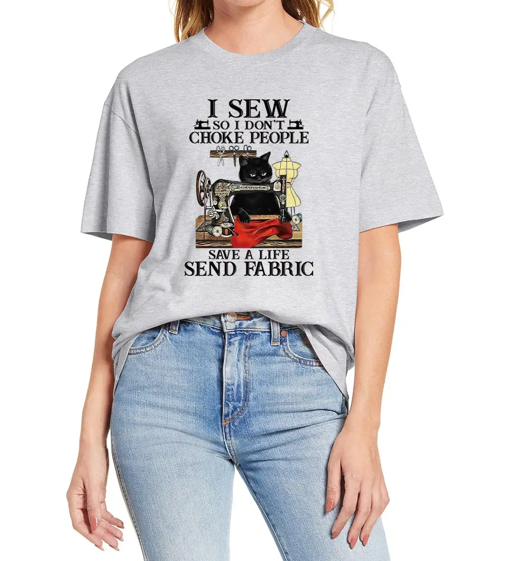 100% Cotton 2020 Fashion Summer I Sew So I Don't Choke People Save Life Send Fabric Funny Women T-Shirt Soft Tee Gift
100% Cotton 2020 Fashion Summer I Sew So I Don't Choke People Save Life Send Fabric Funny Women T-Shirt Soft Tee Gift