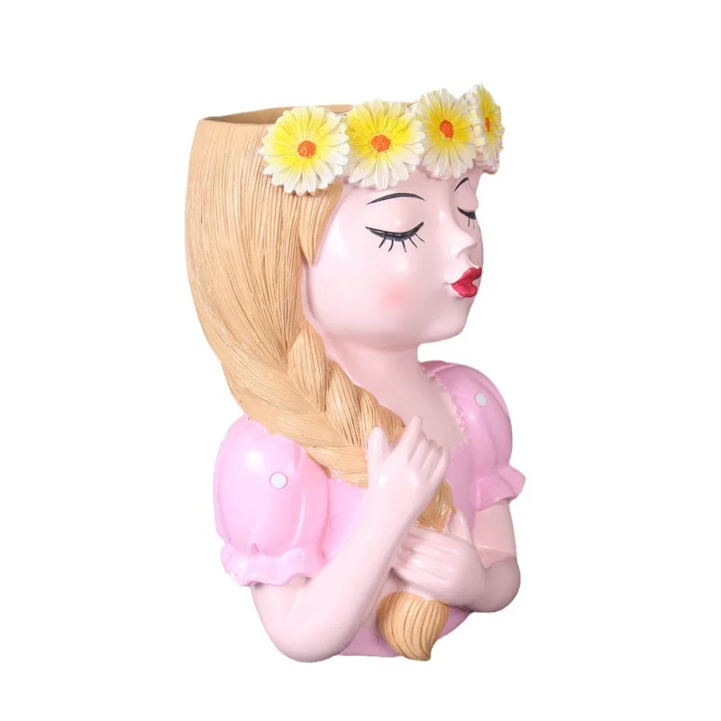 INS Girls' Fairy Flower Utensil Creative Meaty Flower Pot Small Fresh Vase Living Room Dry Flower Decoration Resin Ornamen
INS Girls' Fairy Flower Utensil Creative Meaty Flower Pot Small Fresh Vase Living Room Dry Flower Decoration Resin Ornamen