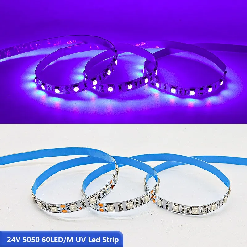 Ультрафиолетовая гибкая светодиодная лента, 12 В, 24 В
Ультрафиолетовая гибкая светодиодная лента, 12 В, 24 В