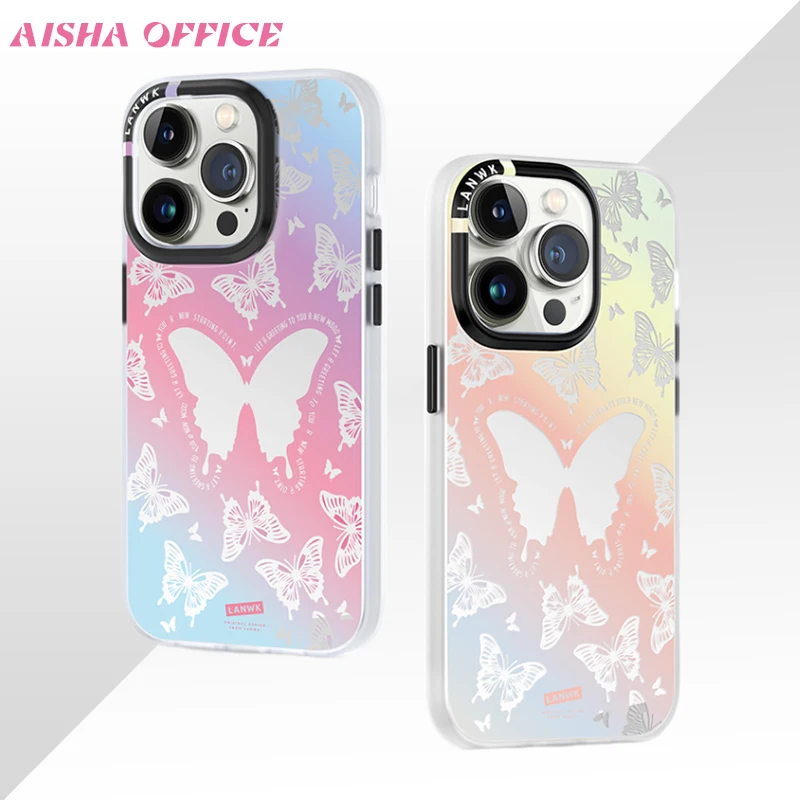 LANWK Specular Laser Phone Case iPhone 13 14 Pro Max Case Antibacterial Anti-drop Silicone CellPhone Fashion Smartphone Cover
LANWK Specular Laser Phone Case iPhone 13 14 Pro Max Case Antibacterial Anti-drop Silicone CellPhone Fashion Smartphone Cover