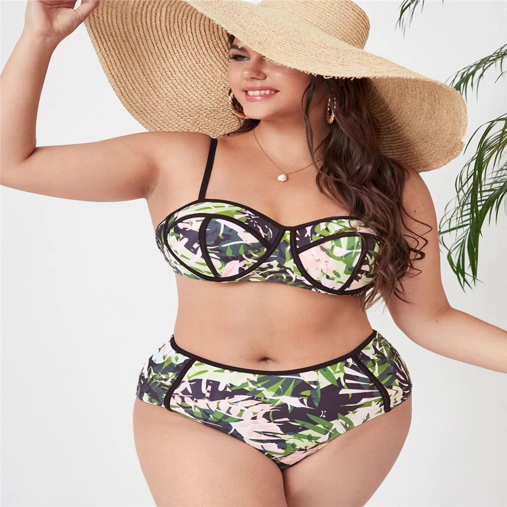2022 Sexy Bikini Women Botanical Print Two-Piece Swimsuit Women's Summer Beachwear Swimwear Sexy Brazilian Bikini Set 
2022 Sexy Bikini Women Botanical Print Two-Piece Swimsuit Women's Summer Beachwear Swimwear Sexy Brazilian Bikini Set