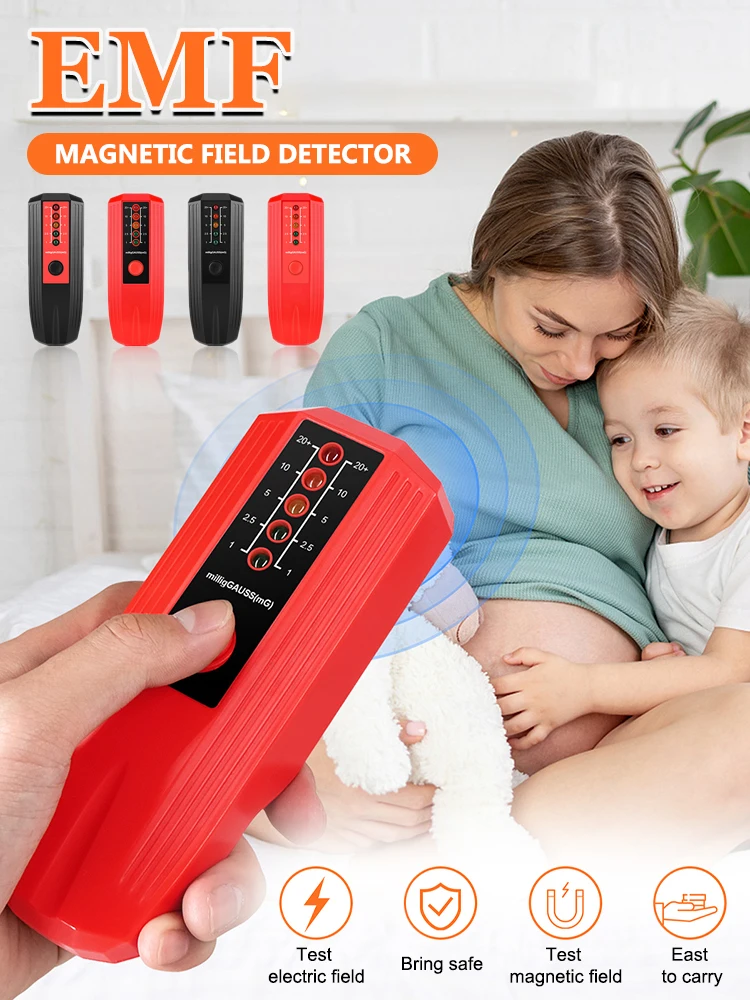 Electromagnetic Radiation Tester Handheld EMF Gauss Meter Radiation Detector 5 LED Gauss Emf Meter
Electromagnetic Radiation Tester Handheld EMF Gauss Meter Radiation Detector 5 LED Gauss Emf Meter