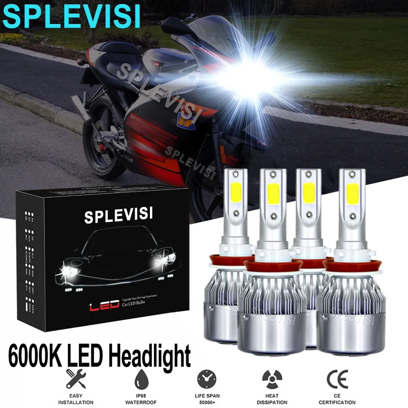 H11 4 шт. 12 В-24 в 6000K супер яркая искусственная фара для Aprilia Caponord 1200 ралли ABS 2015 2016 2017
H11 4 шт. 12 В-24 в 6000K супер яркая искусственная фара для Aprilia Caponord 1200 ралли ABS 2015 2016 2017