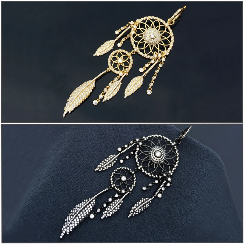 

Amoo Leaf Shape Feather Dream Catcher Earrings S925 Sterling Silver Eardrop Women Luxury Tassel Holiday Wedding Feast Jewelry