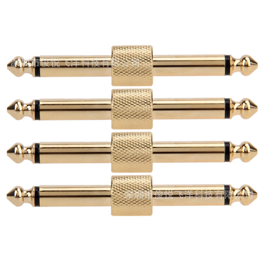 Rowin Guitar Pedal Connector Pedal Couplers Straight Type 4 Pcs TS Copper Male Connector for Effect Pedals
Rowin Guitar Pedal Connector Pedal Couplers Straight Type 4 Pcs TS Copper Male Connector for Effect Pedals