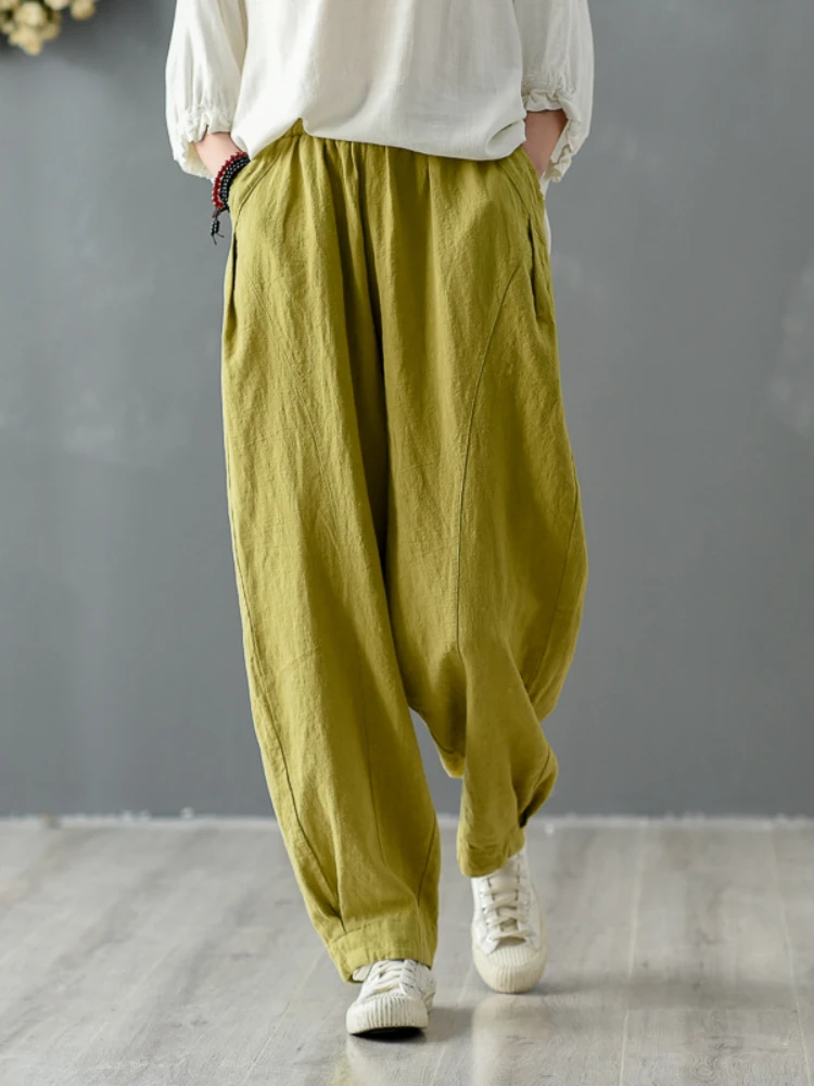 2022 Spring and Summer New Loose Nine-point Pants Multi-code Stitching Casual Comfortable Trousers Women's Solid Color Bloomers
2022 Spring and Summer New Loose Nine-point Pants Multi-code Stitching Casual Comfortable Trousers Women's Solid Color Bloomers