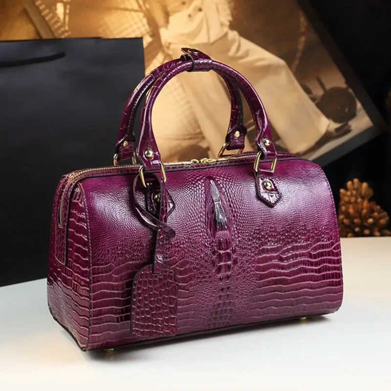 Genuine Leather Crocodile Pattern Women's Handbags Large Capacity Lady Shoulder Messenger Bag Mom Banquet Pillow Bags Fashion
Genuine Leather Crocodile Pattern Women's Handbags Large Capacity Lady Shoulder Messenger Bag Mom Banquet Pillow Bags Fashion