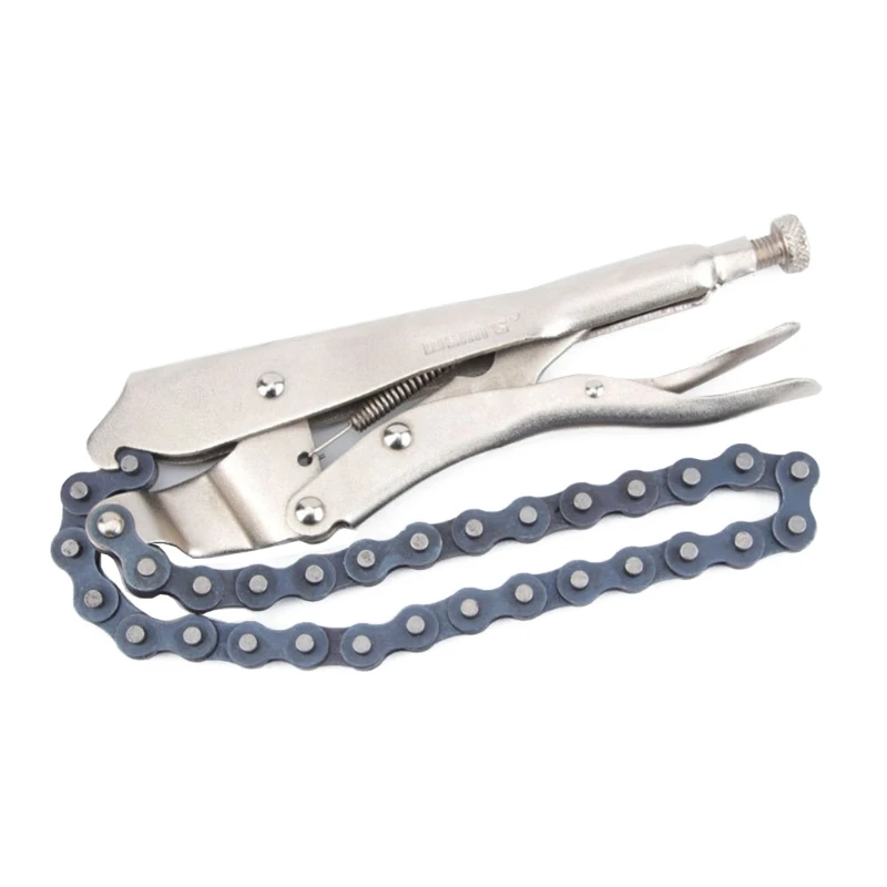 Y1UD Locking Chain Clamp with 19" Chain Plier Locking Wrench Oil Filter Pipe Vise
Y1UD Locking Chain Clamp with 19" Chain Plier Locking Wrench Oil Filter Pipe Vise