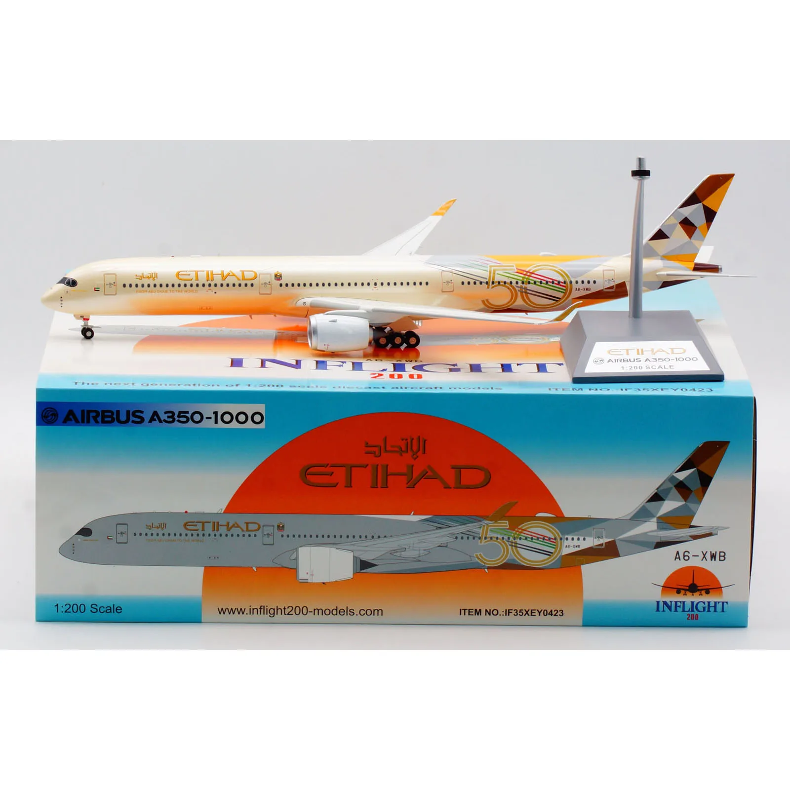 IF35XEY0423 Alloy Collectible Plane Gift INFLIGHT 1:200 Etihad Airways Airbus A350-1000 Diecast Aircraft Jet Model A6-XWB
IF35XEY0423 Alloy Collectible Plane Gift INFLIGHT 1:200 Etihad Airways Airbus A350-1000 Diecast Aircraft Jet Model A6-XWB