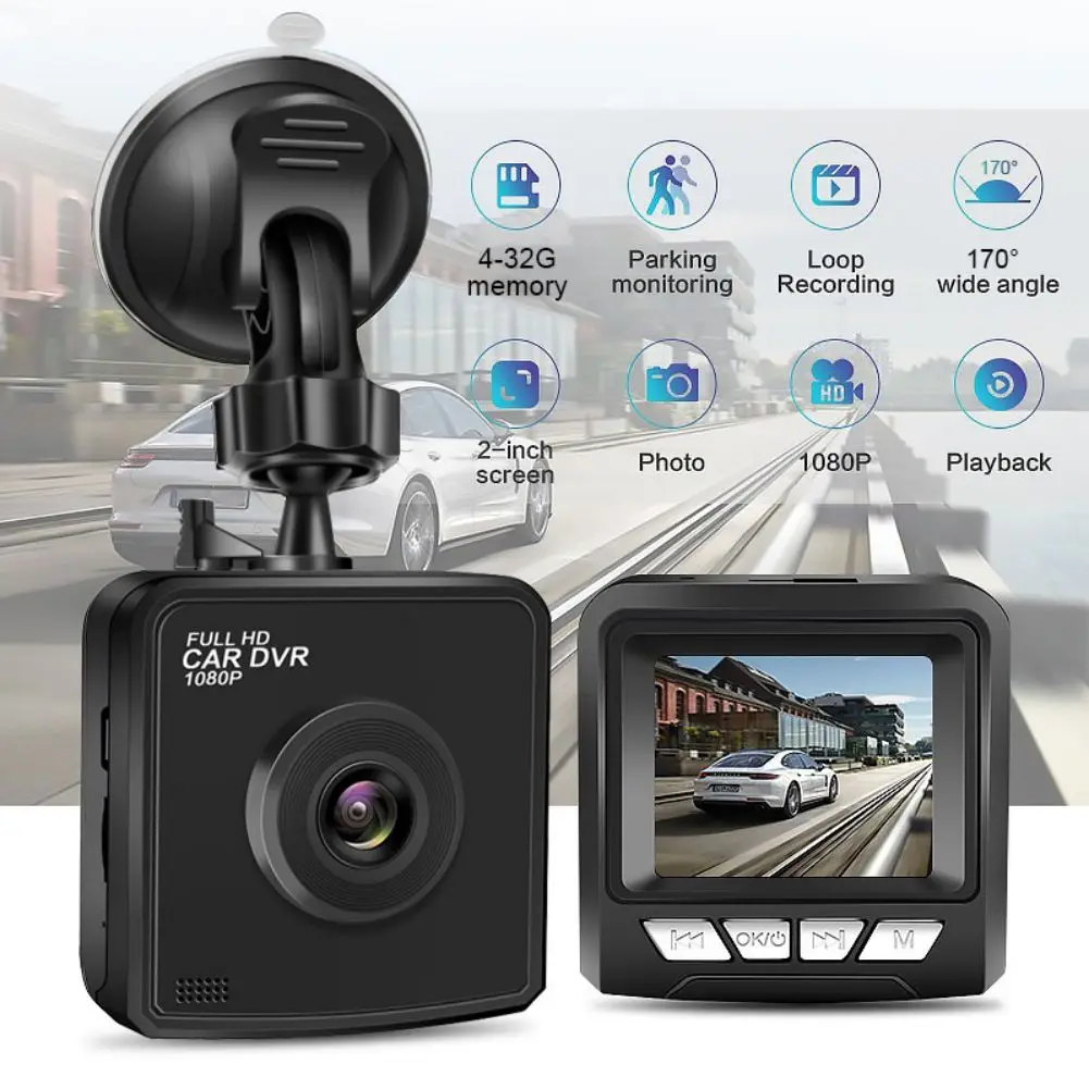 2 Inch HD 1080P Mini Dash Cam Portable Car DVR Video Recorder Night Vision 170° Angle Loop Recording G Sensor Parking Monitor
2 Inch HD 1080P Mini Dash Cam Portable Car DVR Video Recorder Night Vision 170° Angle Loop Recording G Sensor Parking Monitor