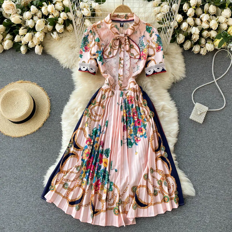 Love Embroidery Dresses For Women 2022 Summer New Crochet High-quality Women's Dress O-neck Bow Short Sleeve Pleated Dress Woman
Love Embroidery Dresses For Women 2022 Summer New Crochet High-quality Women's Dress O-neck Bow Short Sleeve Pleated Dress Woman