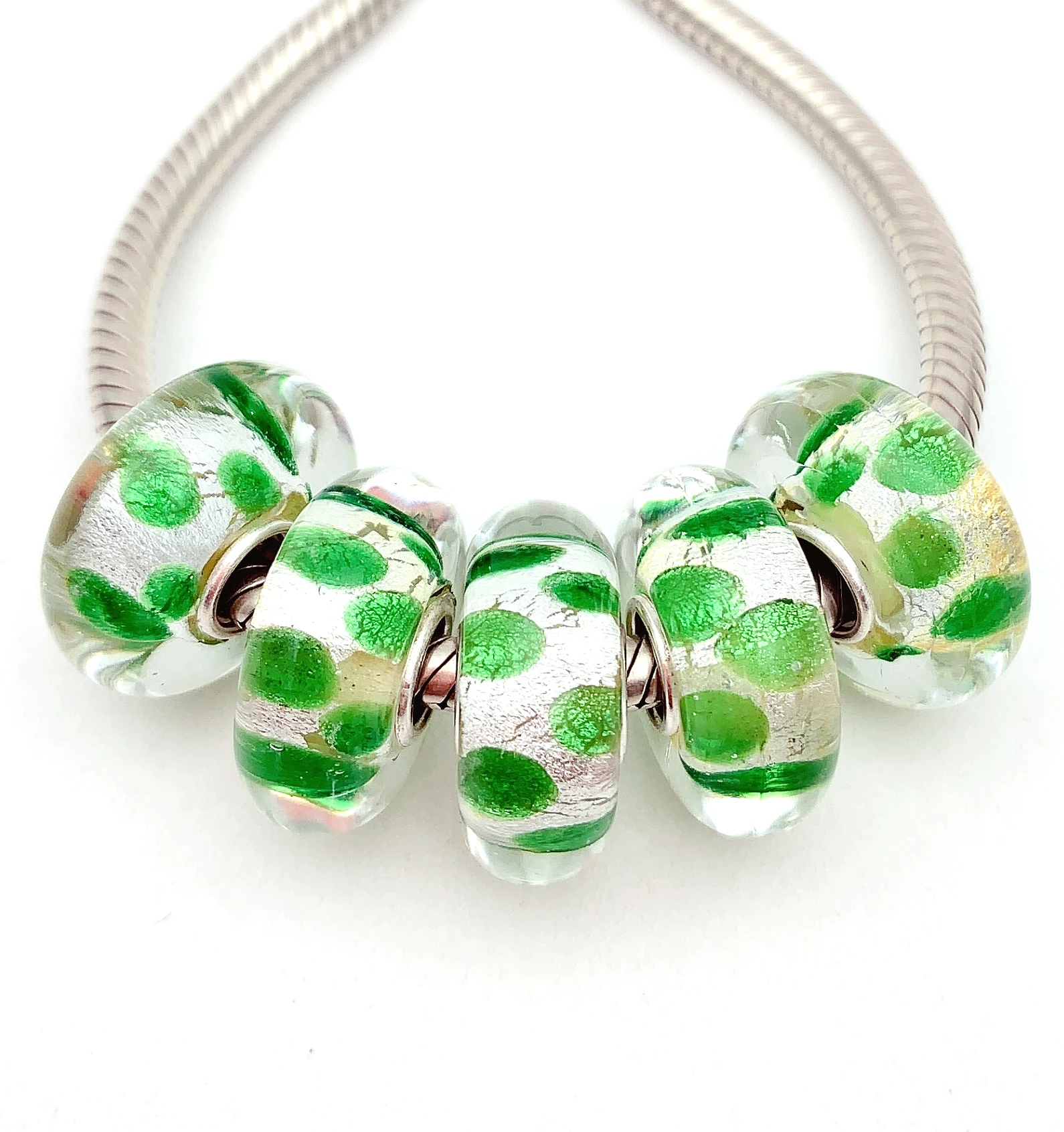 YG276 5X 100% Authenticity S925 Sterling Silver Beads Murano Glassbeads NEW Fit European Charms Bracelet Diy Jewelry Lampwork
YG276 5X 100% Authenticity S925 Sterling Silver Beads Murano Glassbeads NEW Fit European Charms Bracelet Diy Jewelry Lampwork