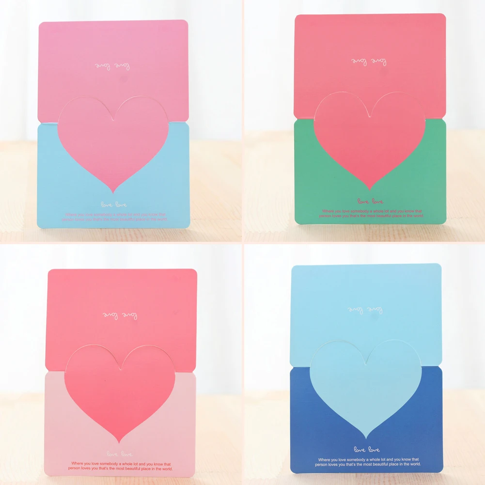 Love Heart Greeting Card Valentine's Day Gift Card Wedding Birthday Wedding Anniversary Romantic Invitations Wishing Postcard
Love Heart Greeting Card Valentine's Day Gift Card Wedding Birthday Wedding Anniversary Romantic Invitations Wishing Postcard