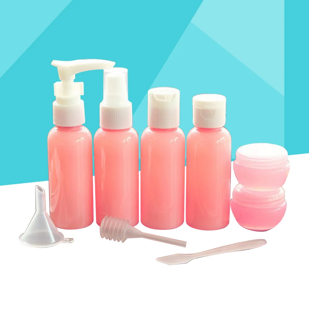9 Pcs Toiletries Container Plastic Containers Mist Spray Bottle Refillable Travel Shampoo Bootle Filling Empty
9 Pcs Toiletries Container Plastic Containers Mist Spray Bottle Refillable Travel Shampoo Bootle Filling Empty
