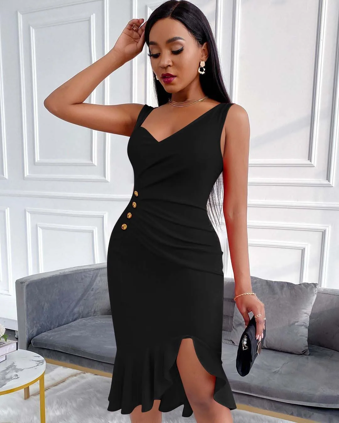 Y2k Dress Women Summer 2022 Bandage Slim Sexy Dress Sleeveless Folds Buttocks Trumpet Vestidos Party Bodycon Dress Club
Y2k Dress Women Summer 2022 Bandage Slim Sexy Dress Sleeveless Folds Buttocks Trumpet Vestidos Party Bodycon Dress Club