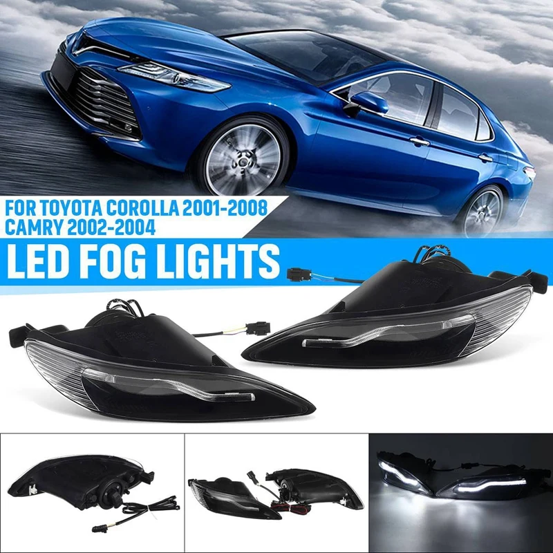1 Pair Front LED Fog Light Lamps For Toyota Corolla 2001 2002 2003 2004 2005 2006 2007 2008 Camry 2002 2003 2004
1 Pair Front LED Fog Light Lamps For Toyota Corolla 2001 2002 2003 2004 2005 2006 2007 2008 Camry 2002 2003 2004