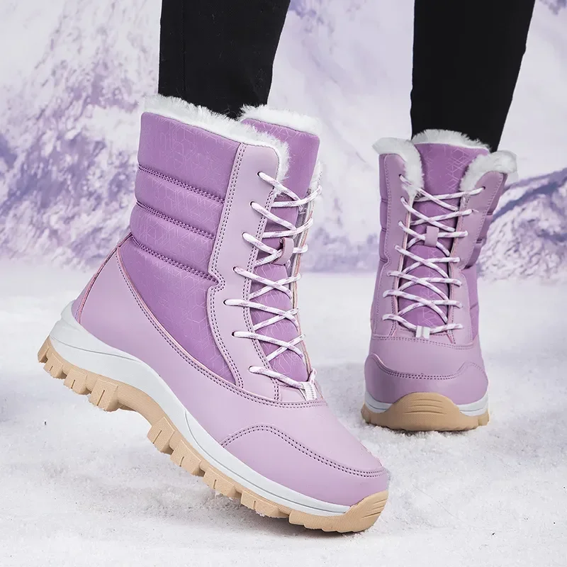 Women's Boots Winter Plush Snow Boots Outdoor Anti Slip Hiking Shoes Women's Warm And Waterproof Boots Fashion Warm Snow Shoes
Women's Boots Winter Plush Snow Boots Outdoor Anti Slip Hiking Shoes Women's Warm And Waterproof Boots Fashion Warm Snow Shoes