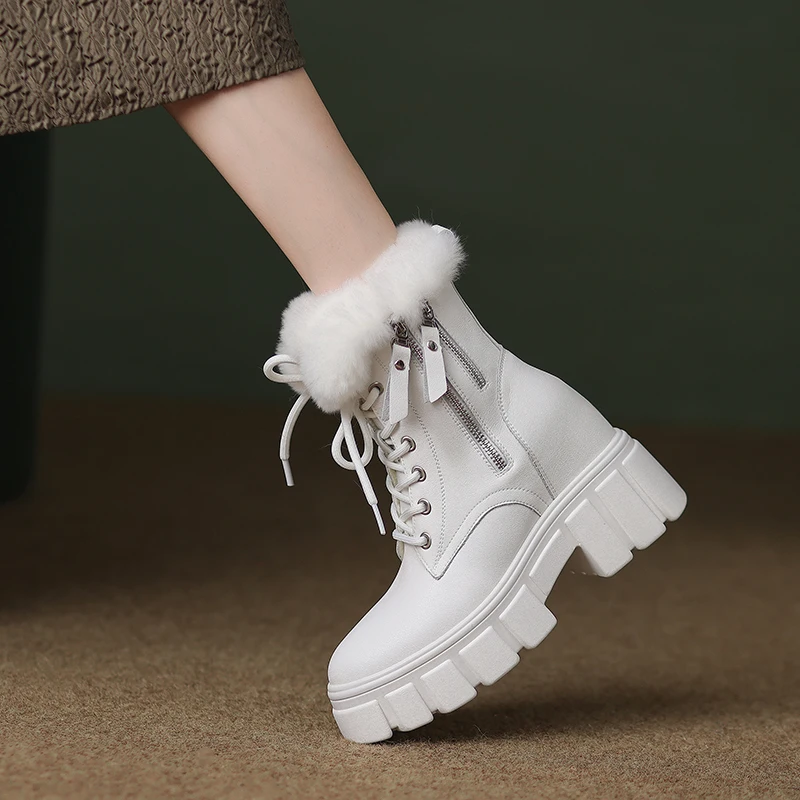 Genuine Leather Ankle Boots Fashion Women's New Autumn/Winter 2022 Platform Lace-up Low Heel English Warm
Genuine Leather Ankle Boots Fashion Women's New Autumn/Winter 2022 Platform Lace-up Low Heel English Warm