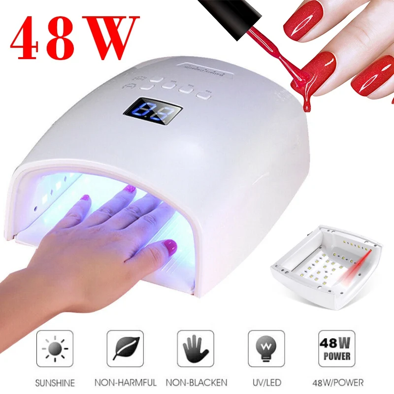 Built-in Battery Rechargeable Nail UV Lamp 48W Wireless Gel Polish Dryer S10 Pedicure Manicure Light Professional LED Nail Lamp
Built-in Battery Rechargeable Nail UV Lamp 48W Wireless Gel Polish Dryer S10 Pedicure Manicure Light Professional LED Nail Lamp
