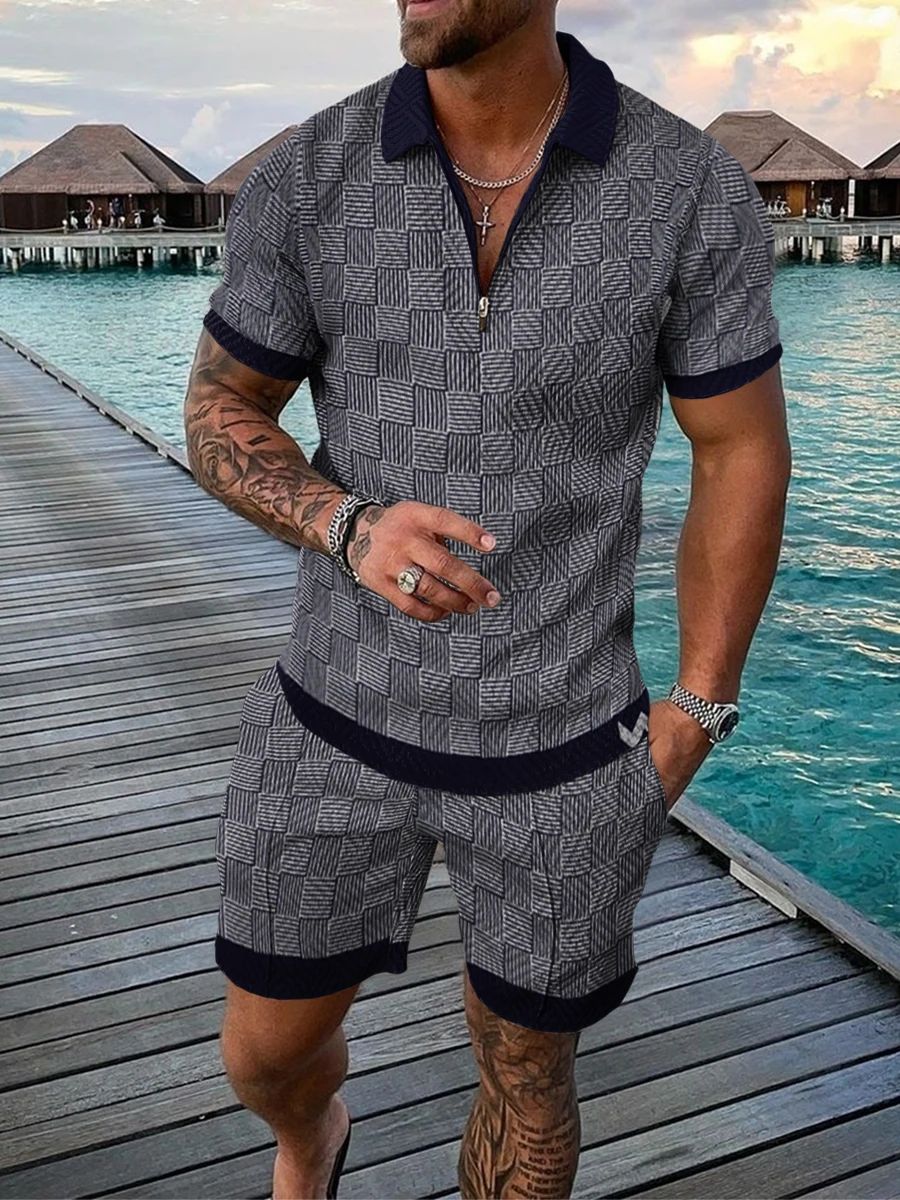 Male Shorts Polo Shirts Sets Zipper Polo Tshirts Suits Quick-drying Clothes 3D Printing Sweatshirt 2022 Summer New Casual Tops
Male Shorts Polo Shirts Sets Zipper Polo Tshirts Suits Quick-drying Clothes 3D Printing Sweatshirt 2022 Summer New Casual Tops