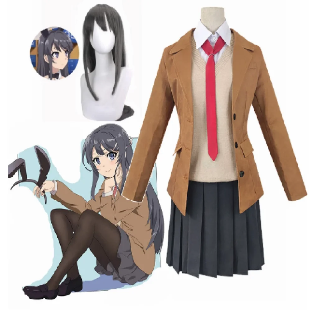 Аниме Seishun Buta Yarou серия Sakurajima Mai косплей костюмы платье Хэллоуин костюмы для женщин Vestido одежда для ролевых игр
Аниме Seishun Buta Yarou серия Sakurajima Mai косплей костюмы платье Хэллоуин костюмы для женщин Vestido одежда для ролевых игр