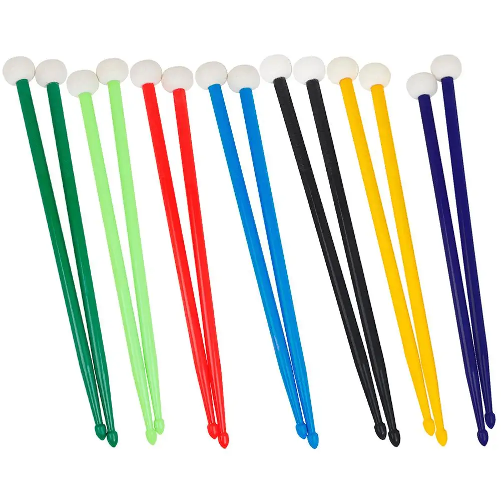 2 Pcs Colorful Double Hammer Head Drum Stick Percussion Lightweight Non Slip Handles Drumsticks Accessories
2 Pcs Colorful Double Hammer Head Drum Stick Percussion Lightweight Non Slip Handles Drumsticks Accessories