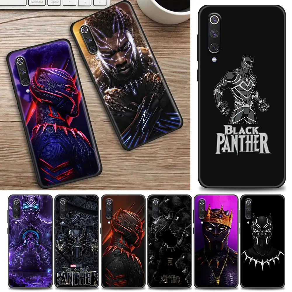 

Black Panther Marvel Hero Phone Case For Xiaomi Mi 8 9T 10 Lite Mi10T Note10 Pro Cover For Mi9T Mi9Lite Soft TPU Coque Funda