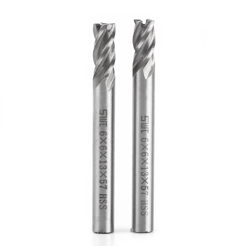 2pcs HSS 6mm 4 Flutes End Mill Metal Cuttting Engraving Milling Machine Bit CNC Tool End
2pcs HSS 6mm 4 Flutes End Mill Metal Cuttting Engraving Milling Machine Bit CNC Tool End