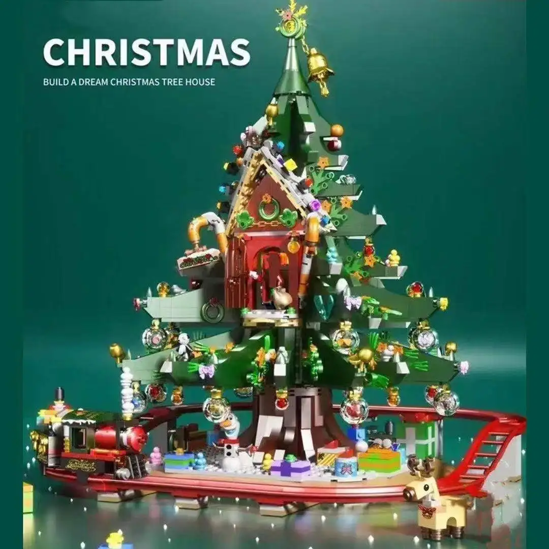 New Building Blocks Christmas Tree Reindeer Gingerbread House Model Sets Toy City Winter Village Train Santa Claus Elk New Year
New Building Blocks Christmas Tree Reindeer Gingerbread House Model Sets Toy City Winter Village Train Santa Claus Elk New Year
