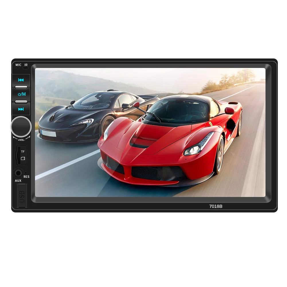 Double Din In-Dash Head Unit Car Stereo Audio Radio Bluetooth 7 Inch MP5 Capacitive Touch-screen Long-range Control AV-IN Port
Double Din In-Dash Head Unit Car Stereo Audio Radio Bluetooth 7 Inch MP5 Capacitive Touch-screen Long-range Control AV-IN Port