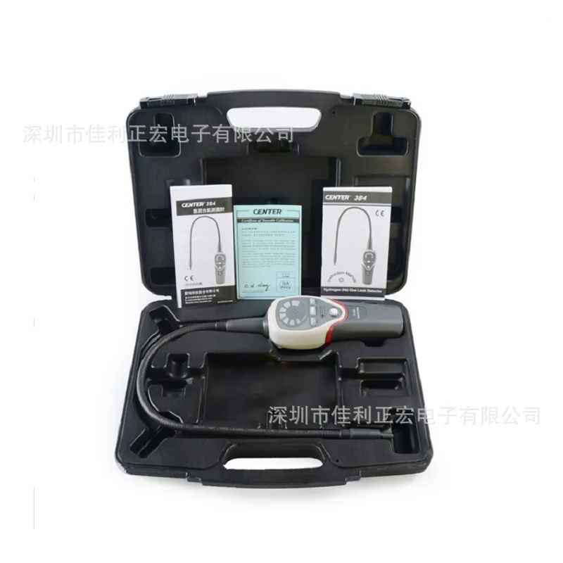 CENTER-384 Hydrogen(H2) Gas Leak Detector,Detectable Gases: mixture 5% Hydrogen (H2) + 95% Nitrogen(N)F,Carrying case included.
CENTER-384 Hydrogen(H2) Gas Leak Detector,Detectable Gases: mixture 5% Hydrogen (H2) + 95% Nitrogen(N)F,Carrying case included.