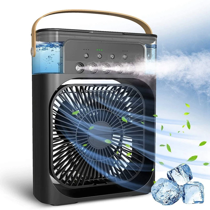 Portable Air Conditioner Fan,Air Cooler with 7 Colors LED Light, 1/2/3 H Timer, 3 Wind Speeds for Office, Home
Portable Air Conditioner Fan,Air Cooler with 7 Colors LED Light, 1/2/3 H Timer, 3 Wind Speeds for Office, Home