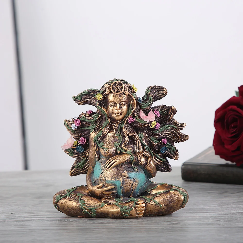 Mother Earth Statue Gaia Fairy Butterfly Flowers Decorate Garden Ornaments Goddess Therapy Chakra Meditation Statue Ornaments
Mother Earth Statue Gaia Fairy Butterfly Flowers Decorate Garden Ornaments Goddess Therapy Chakra Meditation Statue Ornaments