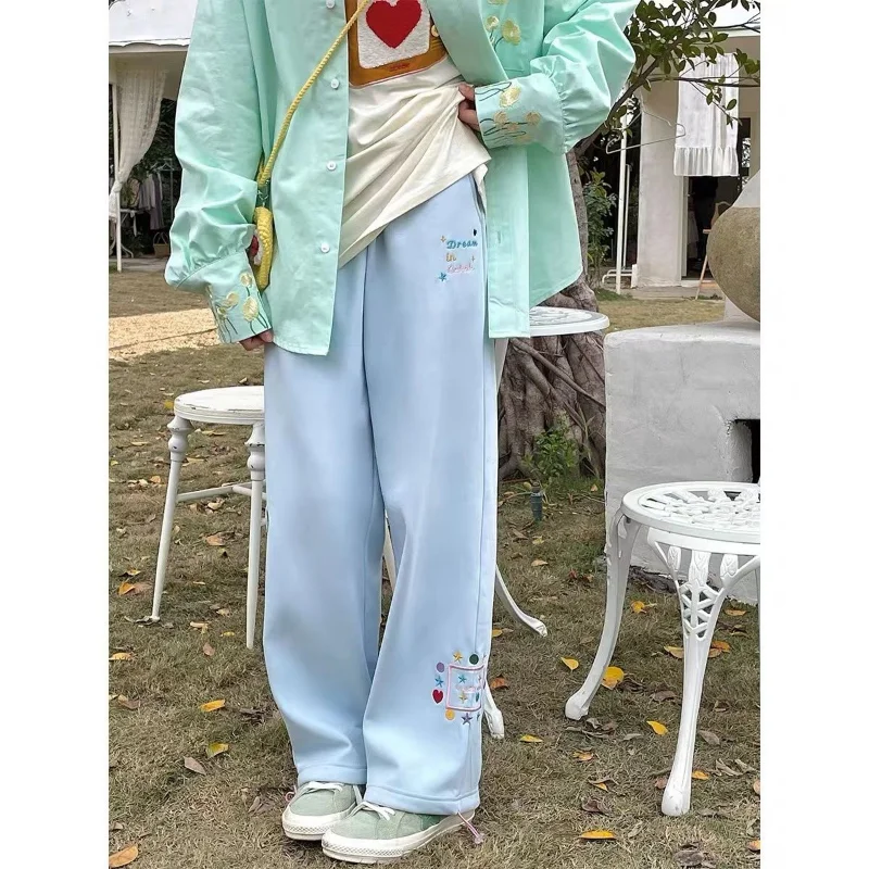 Star Note drawing rope drawstring foot pants Y2k pants spring Korean Fashion casual straight leg pants wide leg sports sweatpant
Star Note drawing rope drawstring foot pants Y2k pants spring Korean Fashion casual straight leg pants wide leg sports sweatpant