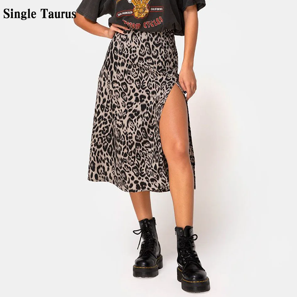Leopard Print High Waist Stretch Slit Sexy Street Wear Korean Fashion Clothing A Line Long Skirts for Women
Leopard Print High Waist Stretch Slit Sexy Street Wear Korean Fashion Clothing A Line Long Skirts for Women