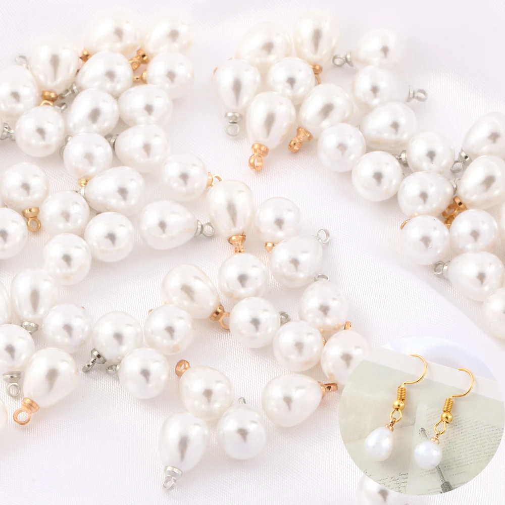 20pcs White Imitation Pearl Pendant ABS Charms Beads For Jewelry Making DIY Bracelet Necklace Accessories 8x11/8x13mm
20pcs White Imitation Pearl Pendant ABS Charms Beads For Jewelry Making DIY Bracelet Necklace Accessories 8x11/8x13mm