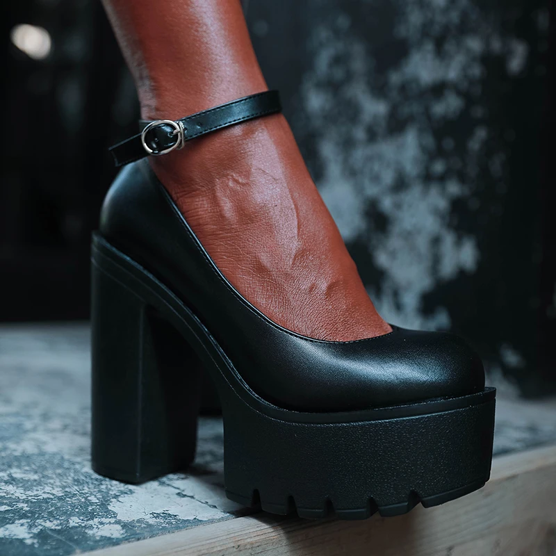 2022 Brand Block High Heels Chunky Platform Shoes Spring Summer Sexy Goth Mary Jane Shoes Women Pumps Women Sandals Female
2022 Brand Block High Heels Chunky Platform Shoes Spring Summer Sexy Goth Mary Jane Shoes Women Pumps Women Sandals Female