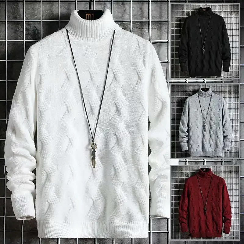 Autumn Winter Fashion Men's Sweaters Japan Streetwear Turtleneck Sweaters Men Casual Mens Clothing Striped Pullovers Sweater Men
Autumn Winter Fashion Men's Sweaters Japan Streetwear Turtleneck Sweaters Men Casual Mens Clothing Striped Pullovers Sweater Men