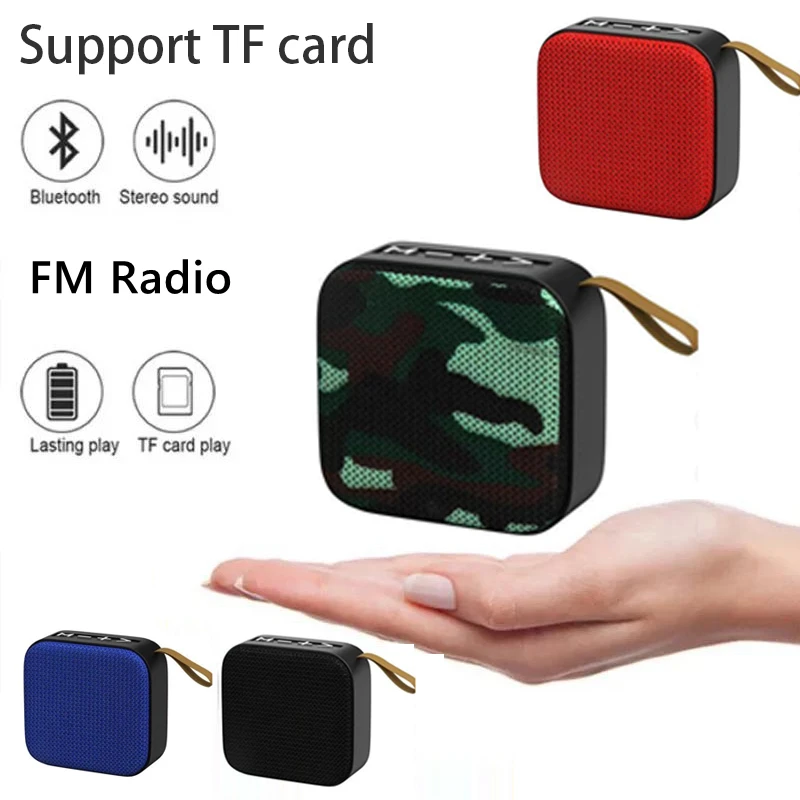 

Bluetooth-колонка с большим громким звуком, музыкальная Беспроводная мини-колонка, поддержка TF-карты, FM-радио, USB флэш-накопитель для MP3-плеера